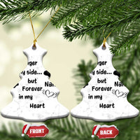 Personalized Dog Memorial Christmas Ornament Custom Name Forever In My Hearts Keepsake - Wonder Print Shop