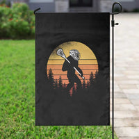 Funny Lax Bigfoot Garden Flag Retro Vintage Sasquatch Lacrosse - Wonder Print Shop