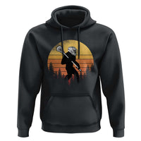 Funny Lax Bigfoot Hoodie Retro Vintage Sasquatch Lacrosse - Wonder Print Shop