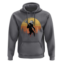 Funny Lax Bigfoot Hoodie Retro Vintage Sasquatch Lacrosse - Wonder Print Shop