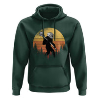 Funny Lax Bigfoot Hoodie Retro Vintage Sasquatch Lacrosse - Wonder Print Shop