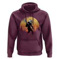 Funny Lax Bigfoot Hoodie Retro Vintage Sasquatch Lacrosse - Wonder Print Shop