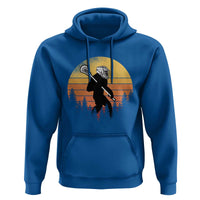 Funny Lax Bigfoot Hoodie Retro Vintage Sasquatch Lacrosse - Wonder Print Shop