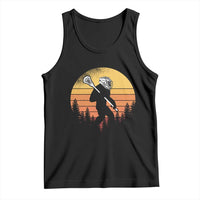 Funny Lax Bigfoot Tank Top Retro Vintage Sasquatch Lacrosse - Wonder Print Shop