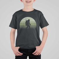 Bigfoot Golfer T Shirt For Kid Funny Sasquatch Golfing Golf Balls - Wonder Print Shop