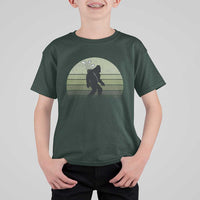 Bigfoot Golfer T Shirt For Kid Funny Sasquatch Golfing Golf Balls - Wonder Print Shop