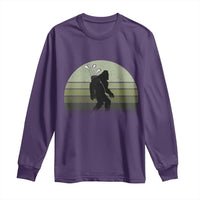 Bigfoot Golfer Long Sleeve Shirt Funny Sasquatch Golfing Golf Balls - Wonder Print Shop