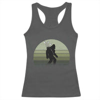 Bigfoot Golfer Racerback Tank Top Funny Sasquatch Golfing Golf Balls - Wonder Print Shop