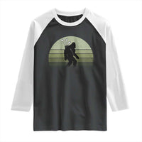 Bigfoot Golfer Raglan Shirt Funny Sasquatch Golfing Golf Balls - Wonder Print Shop