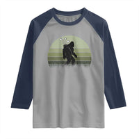 Bigfoot Golfer Raglan Shirt Funny Sasquatch Golfing Golf Balls - Wonder Print Shop