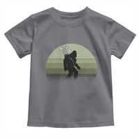 Bigfoot Golfer Toddler T Shirt Funny Sasquatch Golfing Golf Balls - Wonder Print Shop