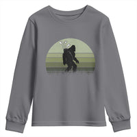 Bigfoot Golfer Youth Sweatshirt Funny Sasquatch Golfing Golf Balls - Wonder Print Shop