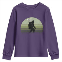 Bigfoot Golfer Youth Sweatshirt Funny Sasquatch Golfing Golf Balls - Wonder Print Shop