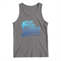 Eat Sleep Lacrosse Repeat Tank Top Funny Lax Lover Player - Wonder Print Shop