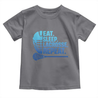 Eat Sleep Lacrosse Repeat Toddler T Shirt Funny Lax Lover Player - Wonder Print Shop