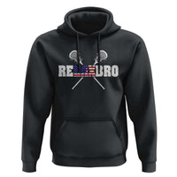 Funny Lacrosse Hoodie American Flag Relax Bro Lax Lover Joke