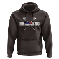 Funny Lacrosse Hoodie American Flag Relax Bro Lax Lover Joke