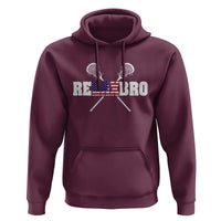 Funny Lacrosse Hoodie American Flag Relax Bro Lax Lover Joke