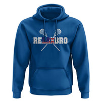 Funny Lacrosse Hoodie American Flag Relax Bro Lax Lover Joke