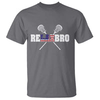 Funny Lacrosse T Shirt American Flag Relax Bro Lax Lover Joke