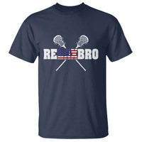 Funny Lacrosse T Shirt American Flag Relax Bro Lax Lover Joke