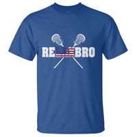 Funny Lacrosse T Shirt American Flag Relax Bro Lax Lover Joke