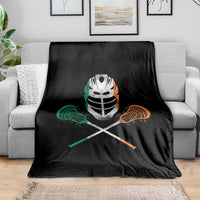 Ireland Lacrosse Throw Blanket Irish Flag Ireland - Wonder Print Shop