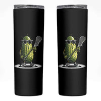 Funny Lacrosse Skinny Tumbler Pickle Playing Lax Lover Player - Wonder Print Shop