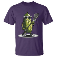 Funny Lacrosse T Shirt Pickle Playing Lax Lover Player - Wonder Print Shop