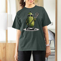 Funny Lacrosse T Shirt For Women Pickle Playing Lax Lover Player - Wonder Print Shop