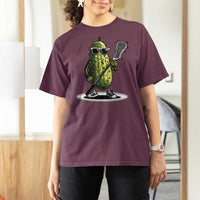 Funny Lacrosse T Shirt For Women Pickle Playing Lax Lover Player - Wonder Print Shop