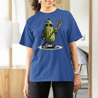 Funny Lacrosse T Shirt For Women Pickle Playing Lax Lover Player - Wonder Print Shop