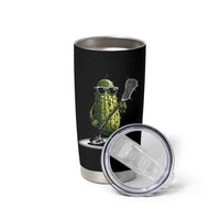 Funny Lacrosse Tumbler Cup Pickle Playing Lax Lover Player - Wonder Print Shop