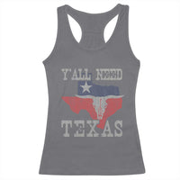 Yall Need Texas Racerback Tank Top State Map Vintage - Wonder Print Shop