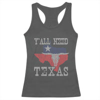 Yall Need Texas Racerback Tank Top State Map Vintage - Wonder Print Shop