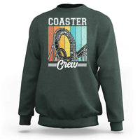 Vintage Rollercoaster Crew Sweatshirt Family Roller Coaster Amusement Park