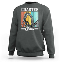 Vintage Rollercoaster Crew Sweatshirt Family Roller Coaster Amusement Park