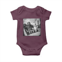 Funny Bigfoot Alien Baby Onesie Sasquatch UFO Coaster - Wonder Print Shop