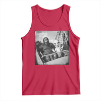 Funny Bigfoot Alien Tank Top Sasquatch UFO Coaster - Wonder Print Shop