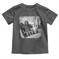 Funny Bigfoot Alien Toddler T Shirt Sasquatch UFO Coaster - Wonder Print Shop