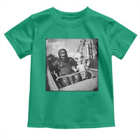 Funny Bigfoot Alien Toddler T Shirt Sasquatch UFO Coaster - Wonder Print Shop