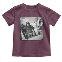 Funny Bigfoot Alien Toddler T Shirt Sasquatch UFO Coaster - Wonder Print Shop