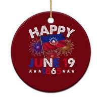 Juneteenth Flag Ceramic Ornament Black Freedom Black History June 19 1865 - Wonder Print Shop