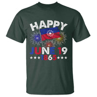 Juneteenth Flag T Shirt Black Freedom Black History June 19 1865