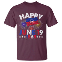 Juneteenth Flag T Shirt Black Freedom Black History June 19 1865