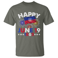 Juneteenth Flag T Shirt Black Freedom Black History June 19 1865