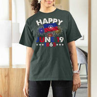 Juneteenth Flag T Shirt For Women Black Freedom Black History June 19 1865