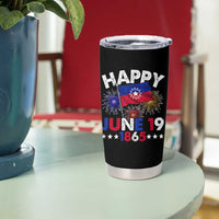 Juneteenth Flag Tumbler Cup Black Freedom Black History June 19 1865
