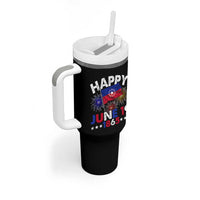 Juneteenth Flag Tumbler With Handle Black Freedom Black History June 19 1865