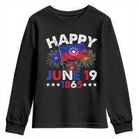 Juneteenth Flag Youth Sweatshirt Black Freedom Black History June 19 1865